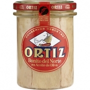 Bonito del norte Ortiz en aceite de oliva frasco 150 g neto escu